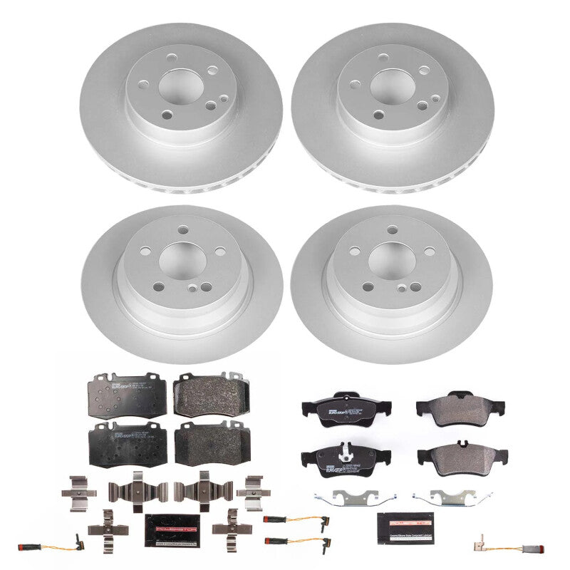 Power Stop 04-06 Mercedes-Benz E500 Front and Rear Eurostop Brake Kit Brake Kits - OE PowerStop