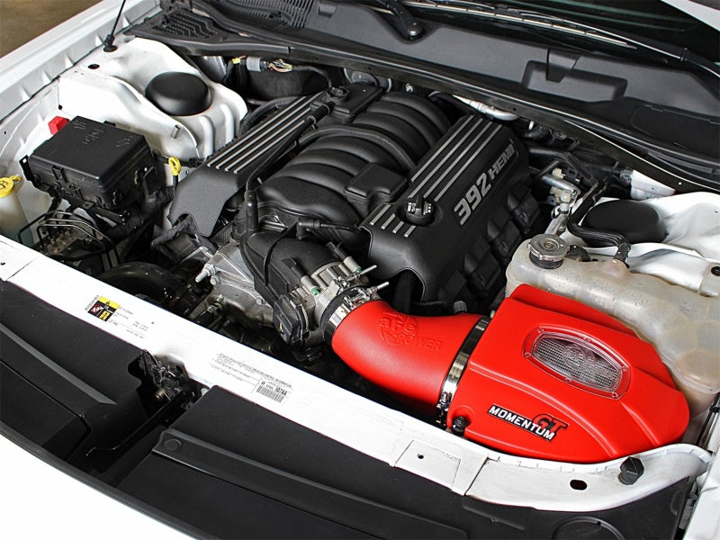 aFe POWER Momentum GT Limited Edition Cold Air Intake 11-17 Dodge Challenger/Charger SRT - Red Cold Air Intakes aFe