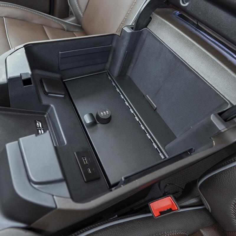 Tuffy Console Safe W/ Combo Lock For Chevrolet Silverado W/ Wireless Charging Pad Console Cargo Boxes & Bags Tuffy Products