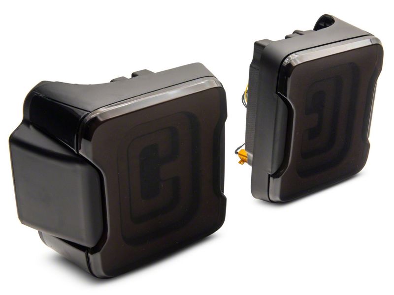 Raxiom 18-23 Jeep Wrangler JL Axial Series Carver LED Tail Lights- Blk Housing (Smoked Lens) Tail Lights Raxiom