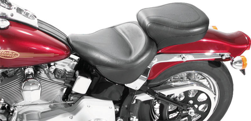 Mustang 00-15 Harley Softail Standard Rear Tire Wide Touring 1PC Seat - Black One-Piece Motorcycle Seats Mustang Motorcycle