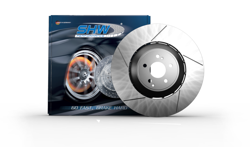 SHW 16-19 Mercedes-Benz C63 AMG 4.0L Front Drilled-Slotted Lightweight Brake Rotor (2224212612) Brake Rotors - Slot & Drilled SHW Performance