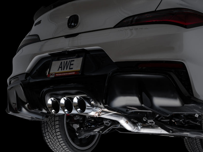 AWE Tuning 2024 Acura Integra Type S DE5 FWD Track Edition Exhaust w/ Triple Chrome Silver Tips Catback AWE Tuning