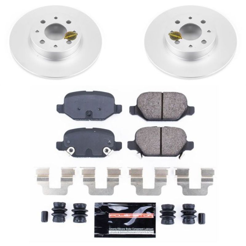 Power Stop 13-18 Fiat 500 Rear Z23 Evolution Sport Coated Brake Kit Brake Kits - Performance D&S PowerStop