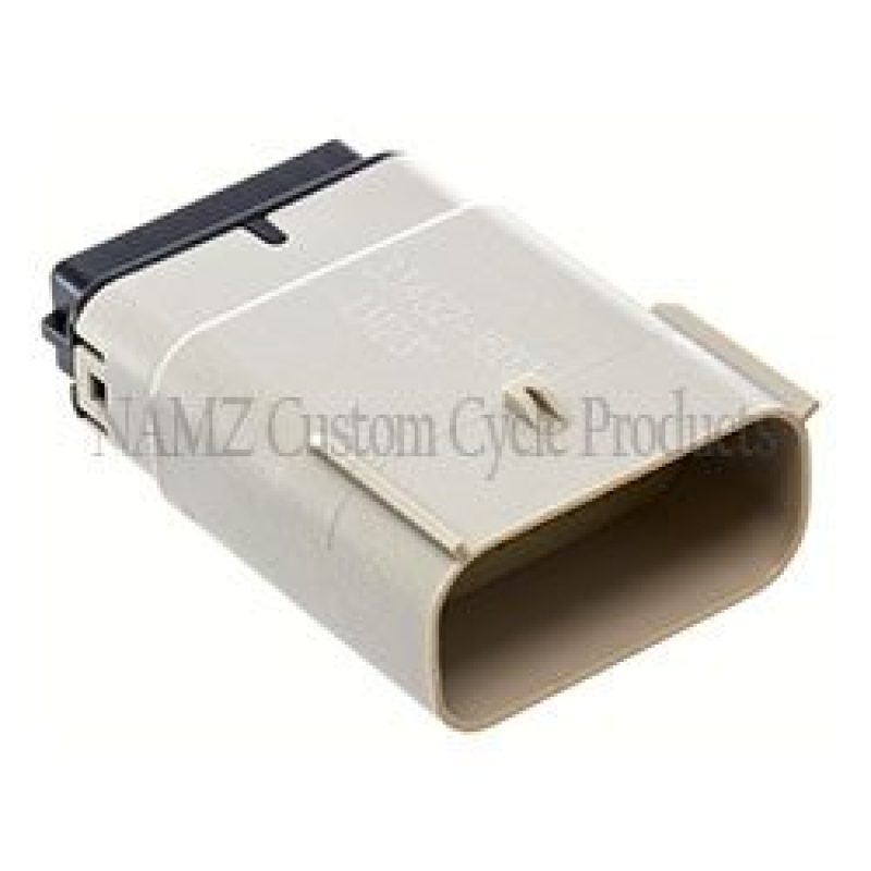 NAMZ 07-23 V-Twin Glide Left Handlebar Ctrl Molex MX-150 16-Pos Male Connectr - Gray (HD 72492-07GY) Wiring Connectors NAMZ