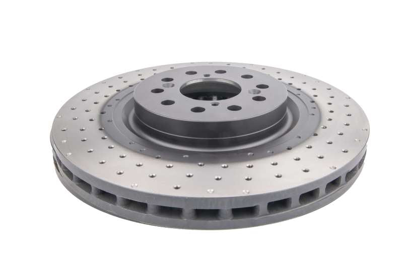 DBA 17-20 Honda Civic Type R Hatch Front 4000 Series Cross Drilled Rotor Brake Rotors - Drilled DBA