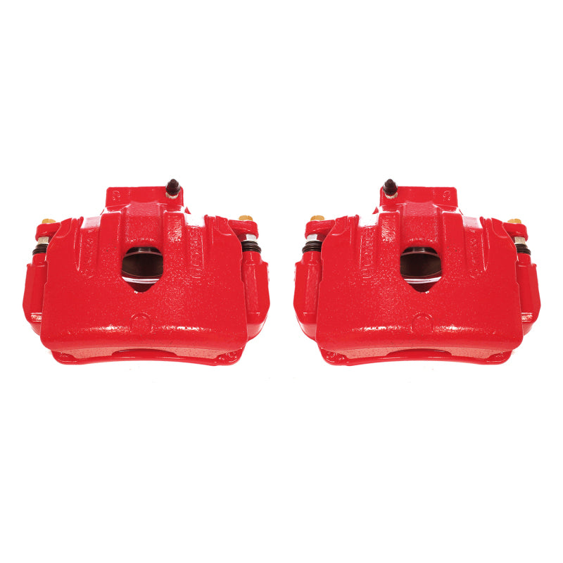 Power Stop 10-16 Hyundai Genesis Coupe Front Red Calipers w/Brackets - Pair Brake Calipers - Perf PowerStop