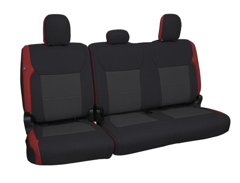 PRP 2021+ Ford 150/ 2023+ SuperDuty Rear Seat Covers (Pair) - Red Seat Covers PRP Seats