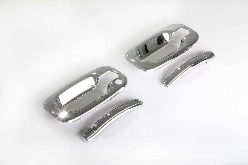 AVS 99-06 Chevy Tahoe (w/o Passenger Keyhole) Door Handle Covers (4 Door) 8pc Set - Chrome Exterior Trim AVS
