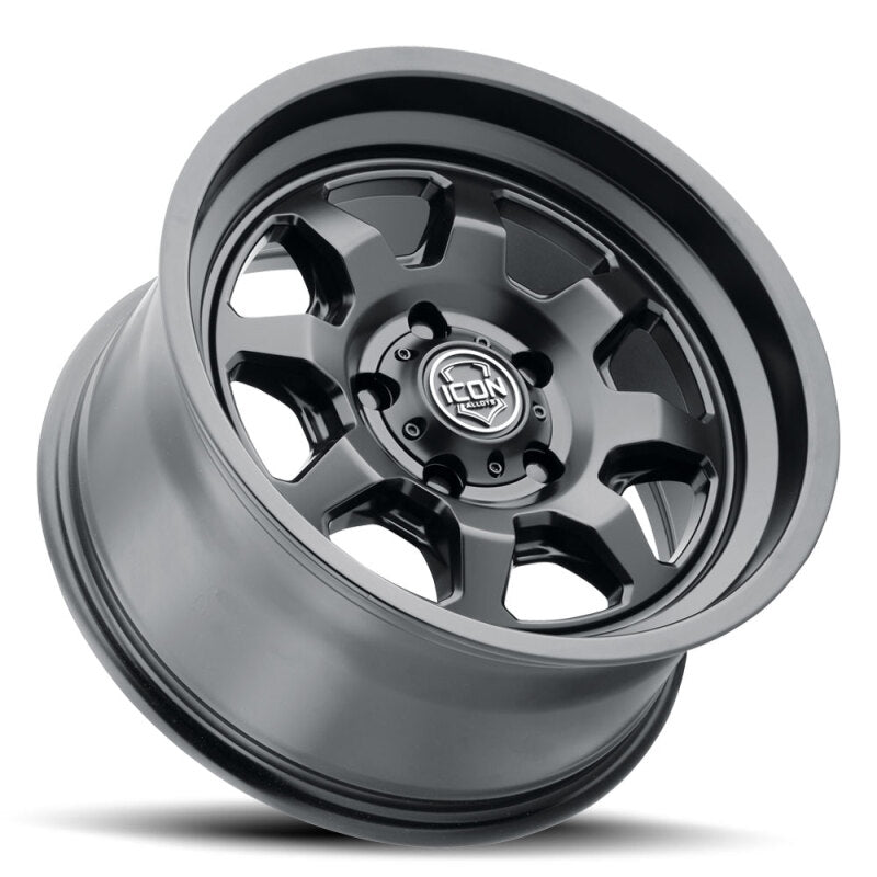 ICON Nuevo 17x8.5 / 6x5.5 / 25mm Offset / 5.75in BS - Satin Black Wheel Wheels - Cast ICON