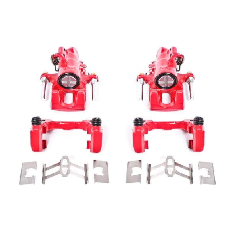 Power Stop 01-05 Acura EL Rear Red Calipers w/Brackets - Pair Brake Calipers - Perf PowerStop