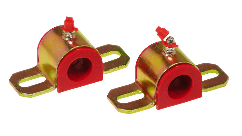 Prothane Universal Greasable Sway Bar Bushings - 21MM - Type A Bracket - Red Sway Bar Bushings Prothane
