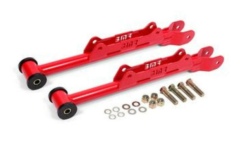 BMR 2010-2015 Chevrolet Camaro Rear DOM Lower Control Arms - Red Control Arms BMR Suspension