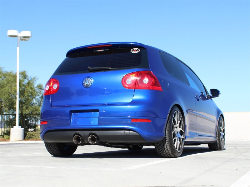 aFe MACHForce XP 2-1/2in SS-304 Cat-Back Exhausts w/ Polished Dual Tips 2008 VW Golf R32 V6-3.2L MKV Catback aFe