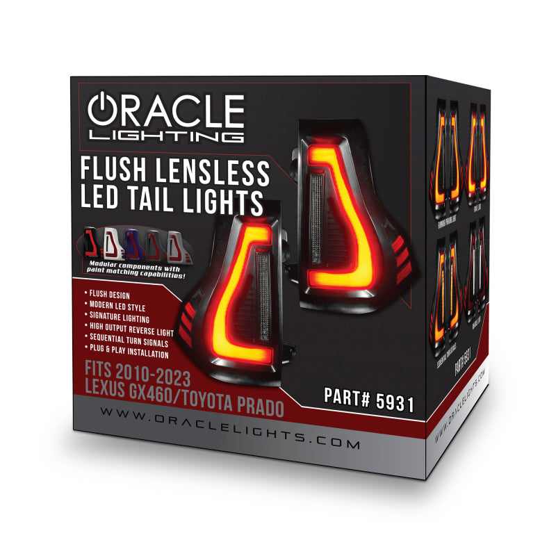 Oracle 10-23 Lexus GX460 and Toyota Prado Flush Lensless LED Tail Lights Tail Lights ORACLE Lighting