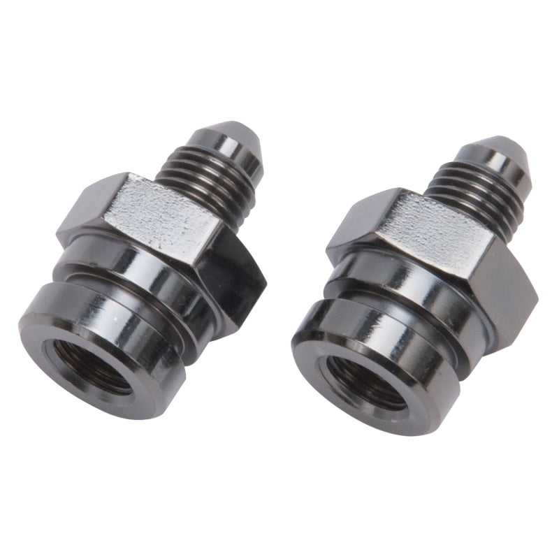 Russell Performance -3 AN SAE Adapter Fitting (2 pcs.) (Black) Fittings Russell