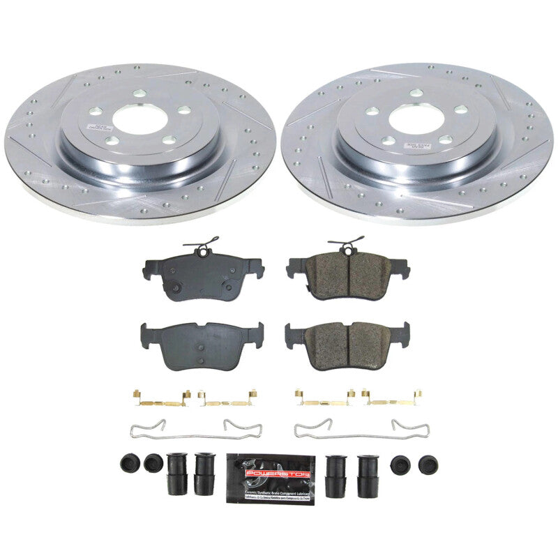 Power Stop 21-23 Ford Mustang Mach-E Rear Z23 Evolution Brake Kit Brake Kits - Performance D&S PowerStop