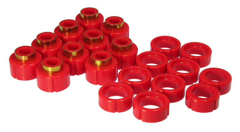 Prothane 92-99 Chevy Blazer/Tahoe/Yukon Body Mount - Red Bushing Kits Prothane