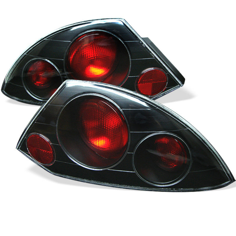 Spyder Mitsubishi Eclipse 00-02 Euro Style Tail Lights Black ALT-YD-ME00-BK Tail Lights SPYDER