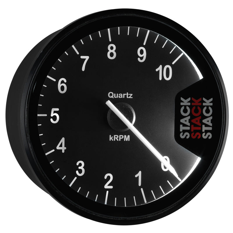 Autometer Stack Clubman Tachometer 80mm 0-10K RPM - Black Gauges AutoMeter