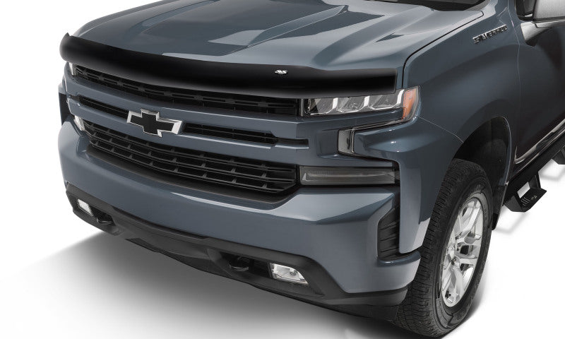 AVS 22-23 Chevrolet Silverado 1500 (Excl. ZR2/LT TB) Bugflector Medium Profile Hood Shield - Smoke Stone/Bug Deflectors AVS