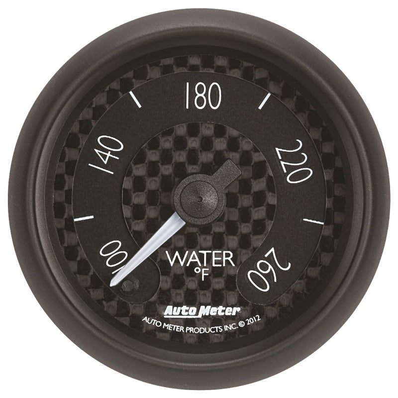 Autometer GT Series 52mm Full Sweep Electronic 100-260 Deg F Water Temperature Gauge Gauges AutoMeter