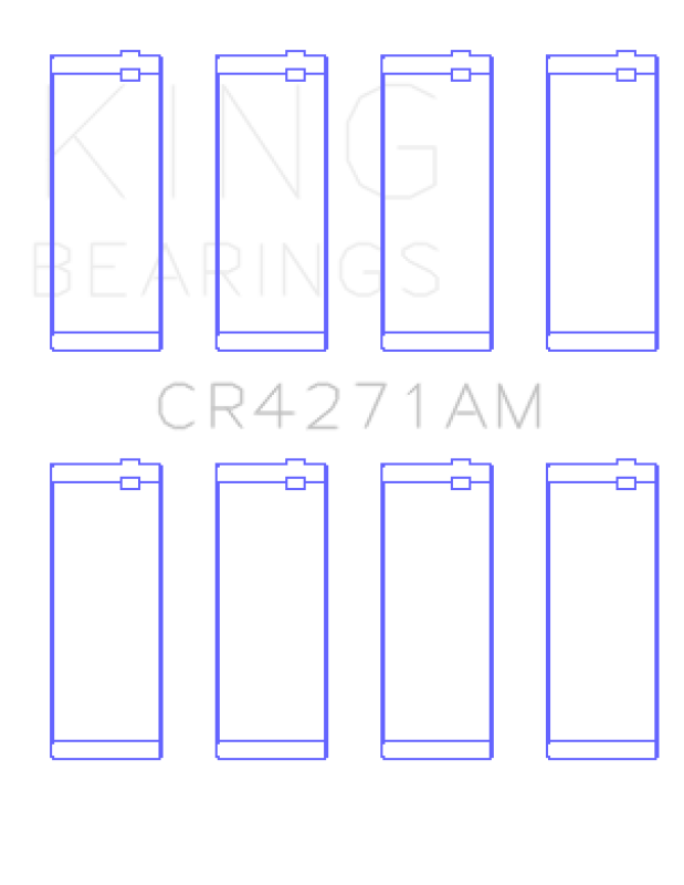 King Engine Bearings 1/95-12/09 Chrysler/ 1/02-12/06 Jeep 148CI 2.4L L4 (Size STD) Rod Bearing Set Bearings King Engine Bearings