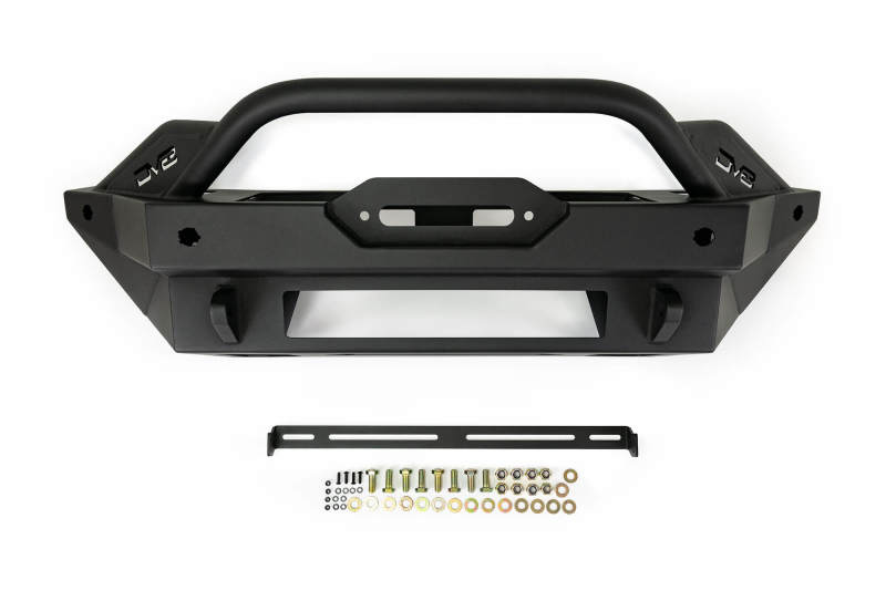 DV8 Offroad 2021+ Ford Bronco Modular Front Bumper Winch Capable w/ Auxiliary Light Mounts Bumpers - Steel DV8 Offroad