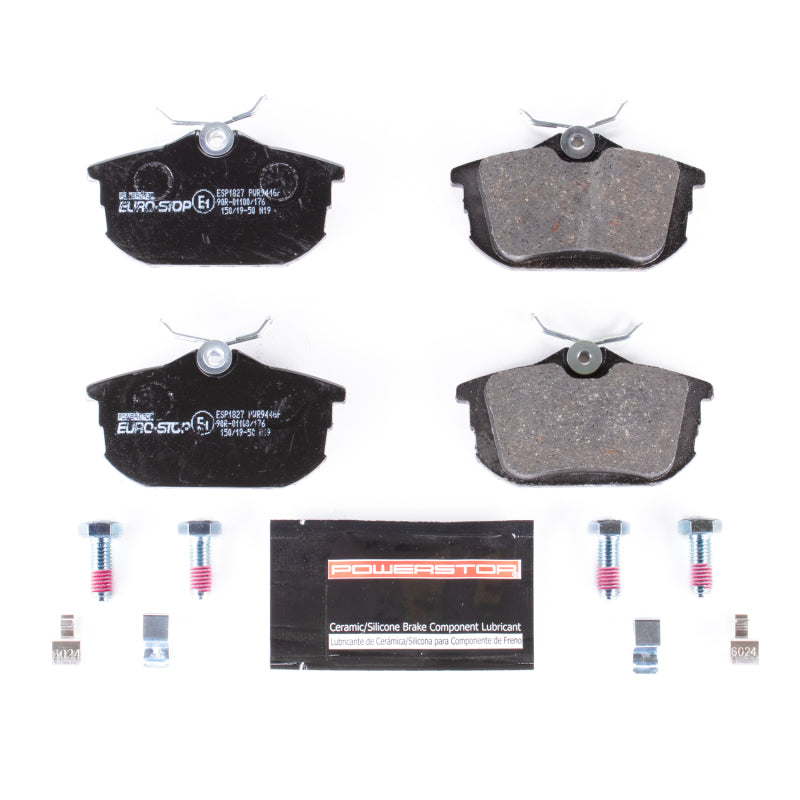 Power Stop 00-04 Volvo V40 Euro-Stop ECE-R90 Rear Brake Pads Brake Pads - OE PowerStop
