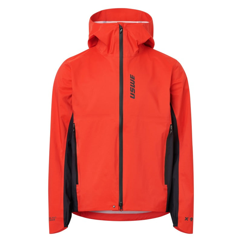 USWE Waterproof MTB Jacket Flame Red - XL Jackets - Textile USWE