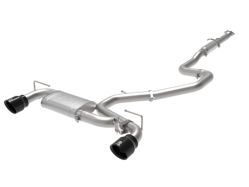 aFe Hyundai Veloster N 21-22 L4-2.0L (t) Takeda Cat-Back Exhaust System- Black Tips Axle Back aFe