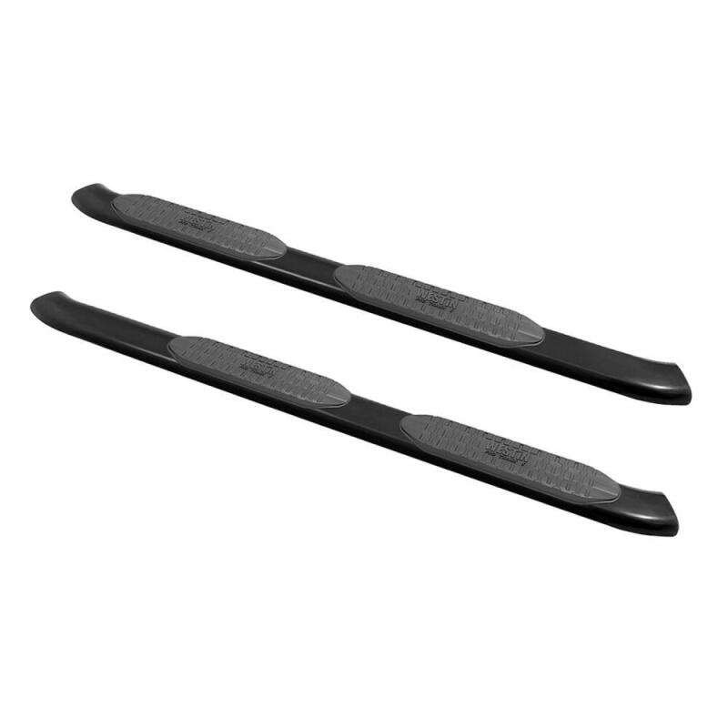 Westin 18-20 Jeep Wrangler JL Unlimited 4DR PRO TRAXX 5 Oval Nerf Step Bars - Textured Black Nerf Bars Westin