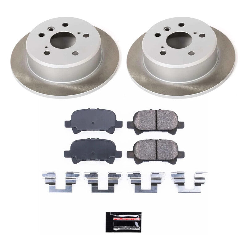 Power Stop 99-03 Toyota Solara Rear Semi-Coated Rotor Kit Brake Kits - Performance Blank PowerStop