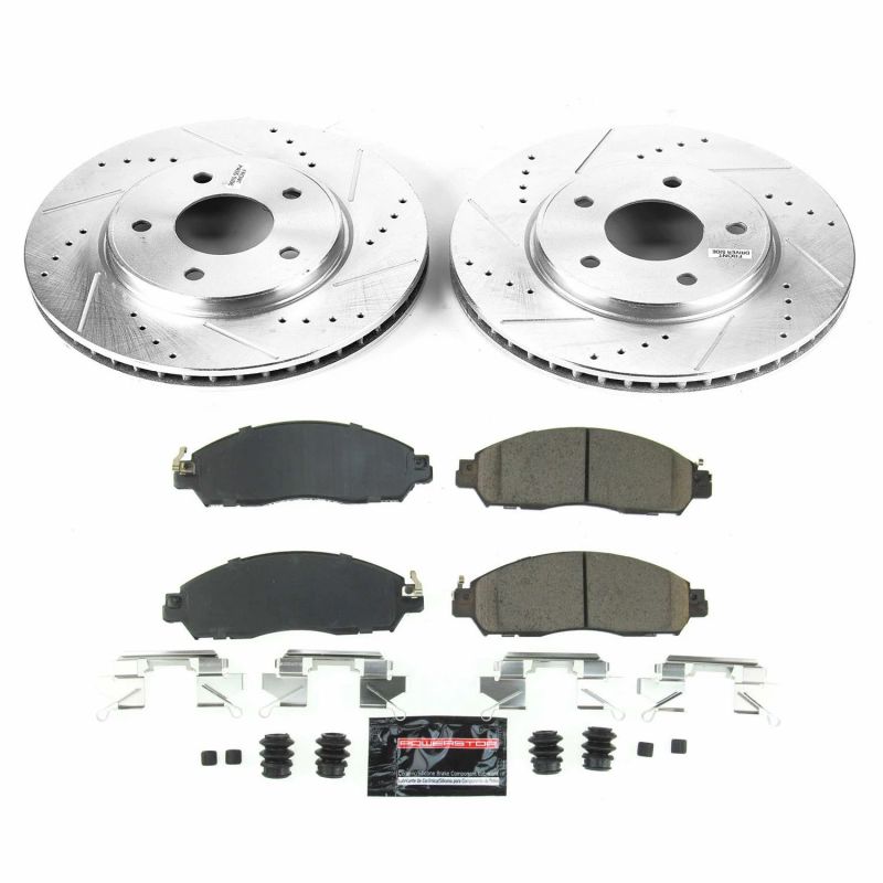 Power Stop 18-19 Nissan Leaf Front Z23 Evolution Sport Brake Kit Brake Kits - Performance D&S PowerStop
