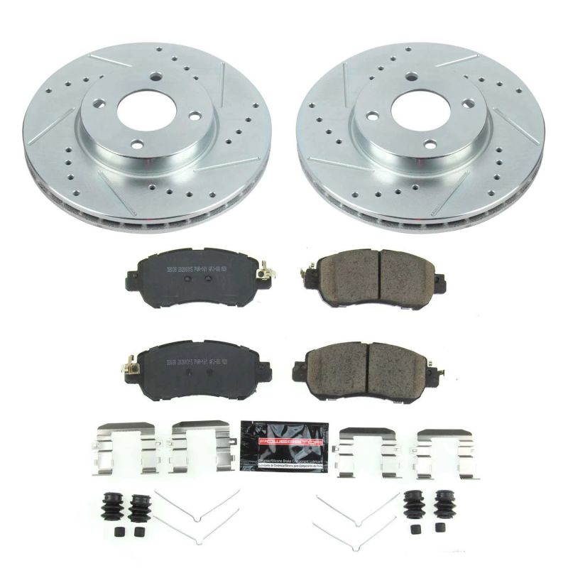Power Stop 18-19 Nissan Kicks Front Z23 Evolution Sport Brake Kit Brake Kits - Performance D&S PowerStop