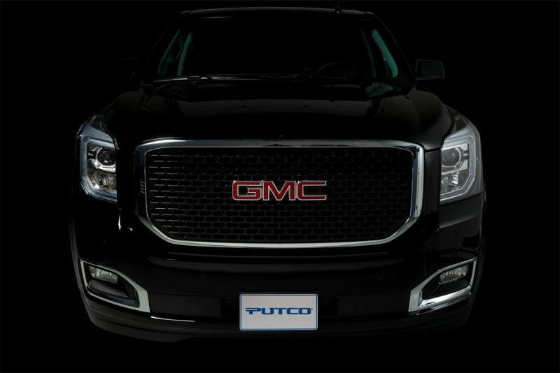 Putco 15-20 GMC Yukon XL - Liquid 3D Slot / Black Denali Style Lighted Boss Grille Grilles Putco