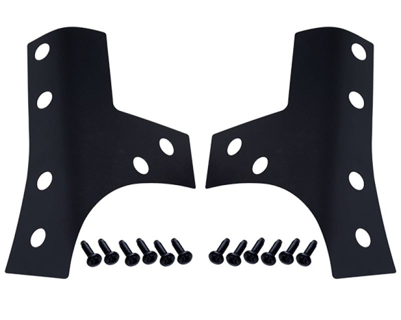Kentrol 07-18 Jeep Wrangler JK Windshield Support Overlays Pair - Textured Black Windows Kentrol