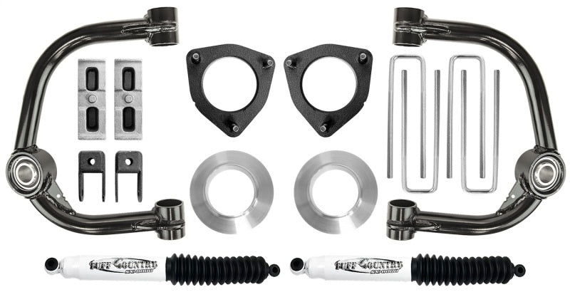 Tuff Country 19-23 Chevy 1500 4x4 4in Lift Kit w/ Upper Control Arms & Shocks Lift Kits Tuff Country