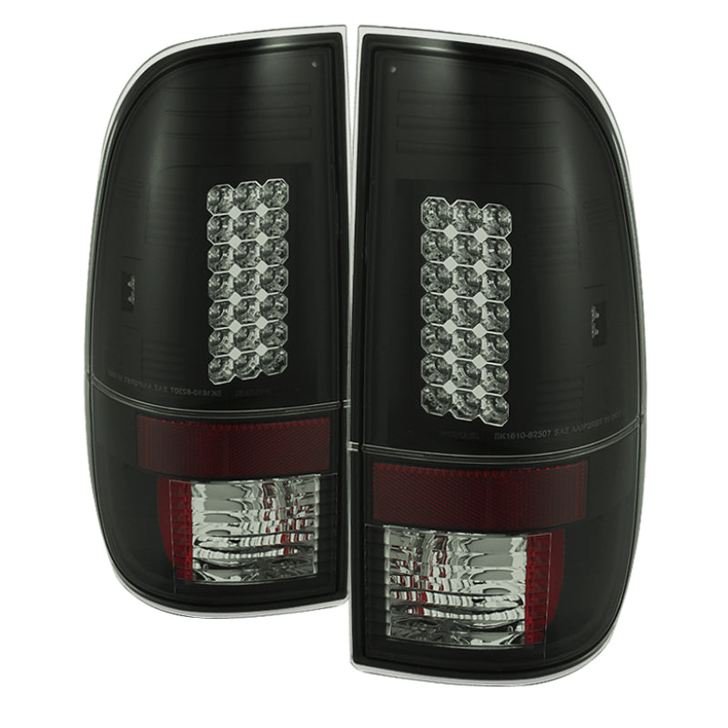 Spyder Ford F150 side 97-03/F250 Super Duty 99-07 LED Tail Lights Blk Smke ALT-YD-FF15097-LED-BSM Tail Lights SPYDER