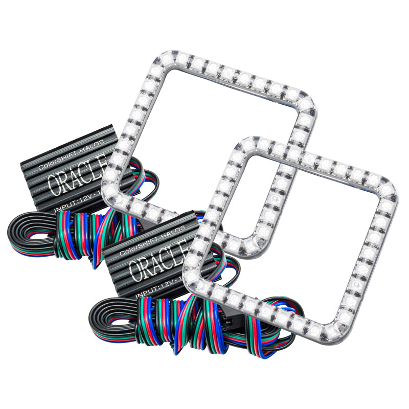 Oracle Ford Superduty 08-10 LED Fog Light Halo Kit - ColorSHIFT w/o Controller Fog Lights ORACLE Lighting