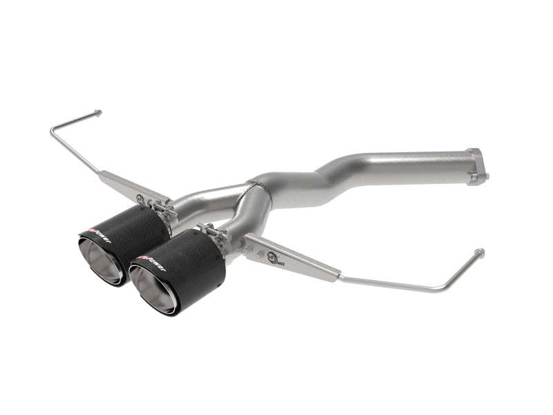 aFe Takeda 3in-2.5in 304 SS Axle-Back Exhaust w/ Carbon Tip 19-20 Hyundai Veloster I4-1.6L(t) Axle Back aFe
