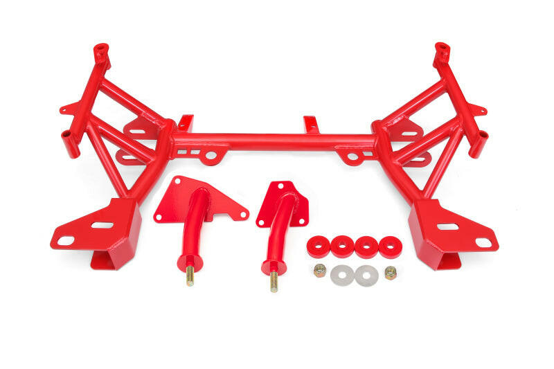 BMR 93-02 4th Gen F-Body K-Member LT1 Motor Mounts Pinto Rack Mounts Red Engine Mounts BMR Suspension