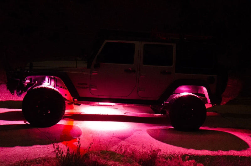 KC HiLiTES C-Series RGB LED Rock Light Kit (Incl. Wiring) - Set of 6 Light Bars & Cubes KC HiLiTES