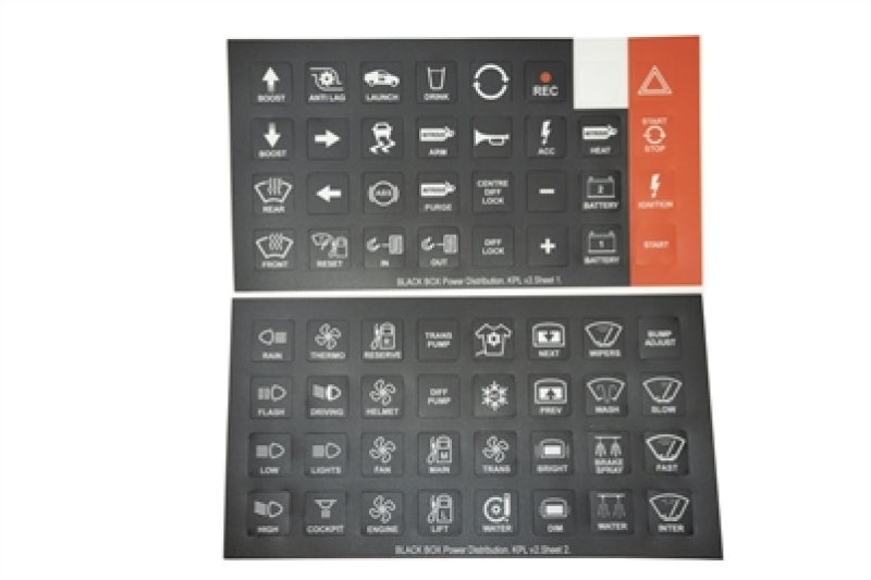 Rywire Switch Panel Keypad Label Sheet Switch Panels Rywire