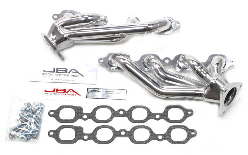 JBA 14-19 GM Truck 5.3L/6.2L DFI 1-5/8in Primary Silver Ctd Cat4Ward Header Headers & Manifolds JBA