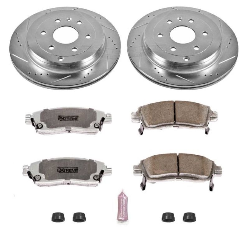 Power Stop 08-17 Buick Enclave Rear Z26 Street Warrior Brake Kit Brake Kits - Performance D&S PowerStop