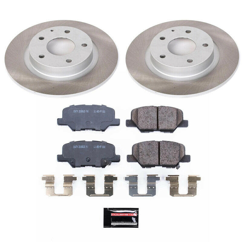 Power Stop 14-15 Mazda 6 Rear Semi-Coated Rotor Kit Brake Kits - Performance Blank PowerStop