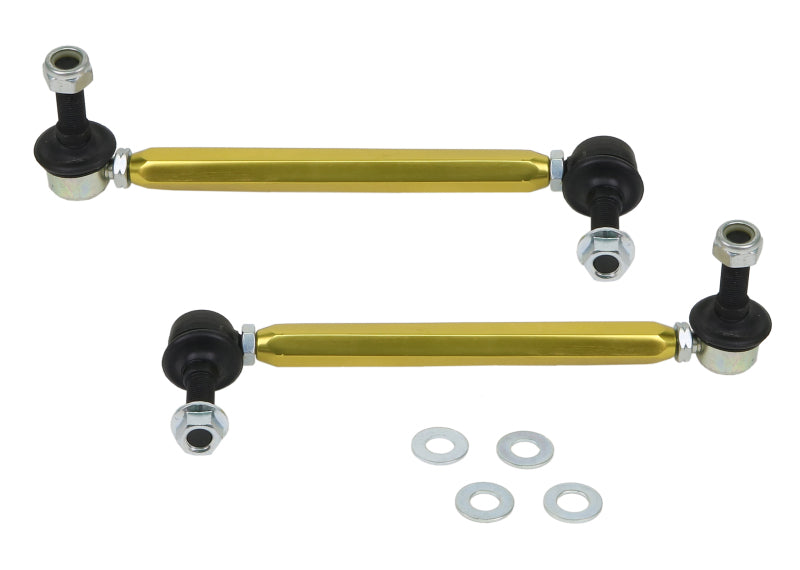 Whiteline Universal Sway Bar - Link Assembly Heavy Duty Adjustable 12mm Steel Ball/Ball Style Sway Bar Endlinks Whiteline