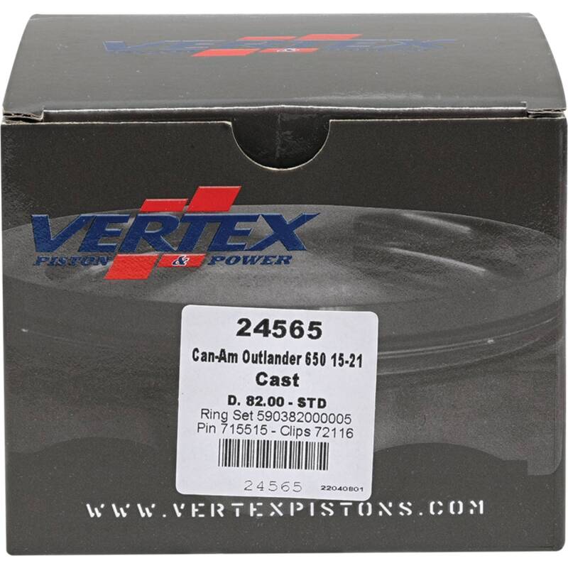 Vertex Piston 04-05 Can-Am Outlander 330 2x4 330cc Cast Replica Piston Kit Piston Sets - Powersports Vertex Pistons