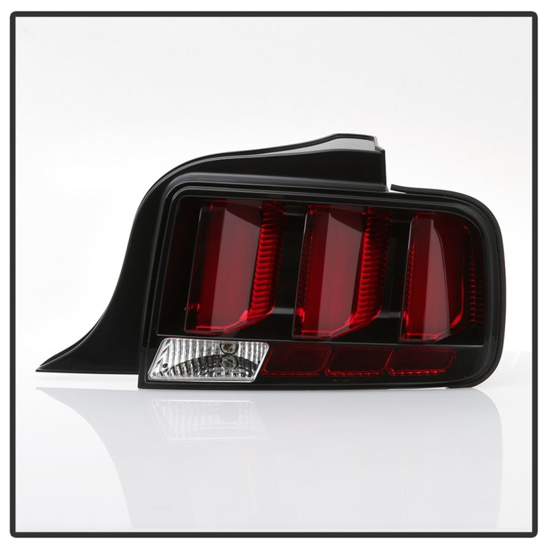Spyder 05-09 Ford Mustang (Red Light Bar) LED Tail Lights - Black ALT-YD-FM05V3-RBLED-BK Tail Lights SPYDER